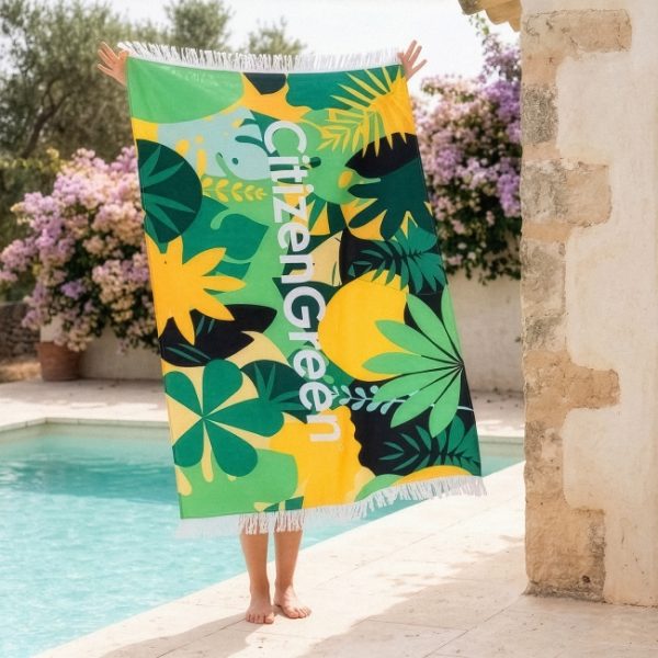 Fouta entièrement personnalisée et fabriquée en Espagne