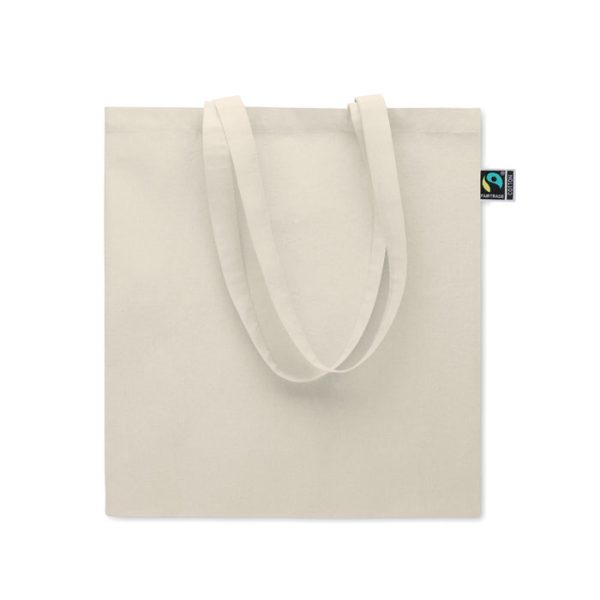 Tote bag publicitaire FairTrade avec soufflet 180 gr/m²