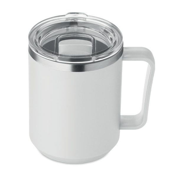 Mug double paroi personnalisable en inox recyclé - 400 ml