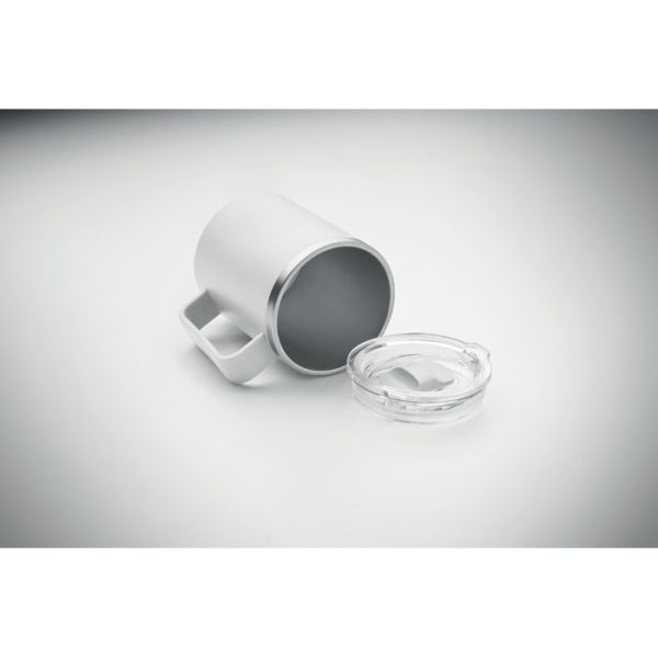 Mug double paroi personnalisable en inox recyclé - 400 ml