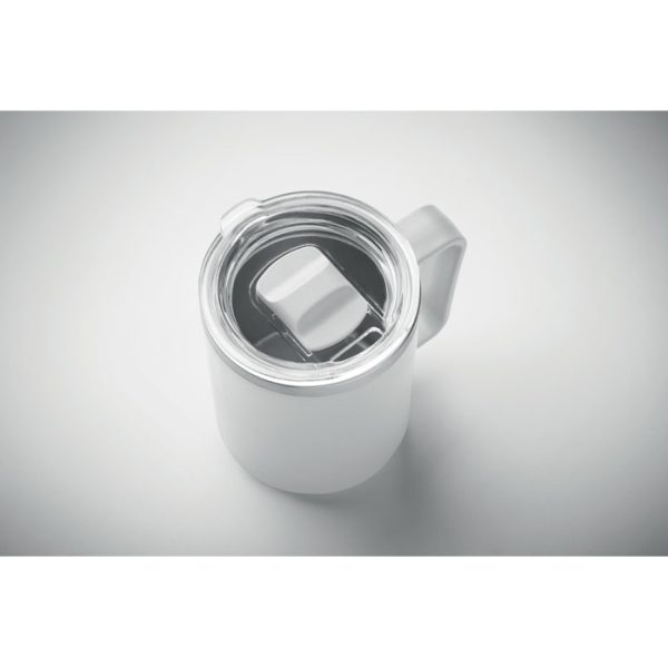 Mug double paroi personnalisable en inox recyclé - 400 ml