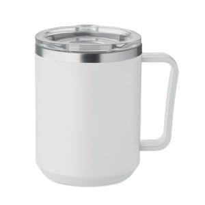 Mug double paroi personnalisable en inox recyclé - 400 ml