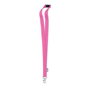 Tour de cou rose personnalisable avec un logo