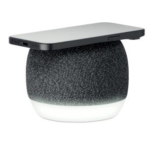 Enceinte Bluetooth avec chargeur sans fil - 5W Noir personnalisé