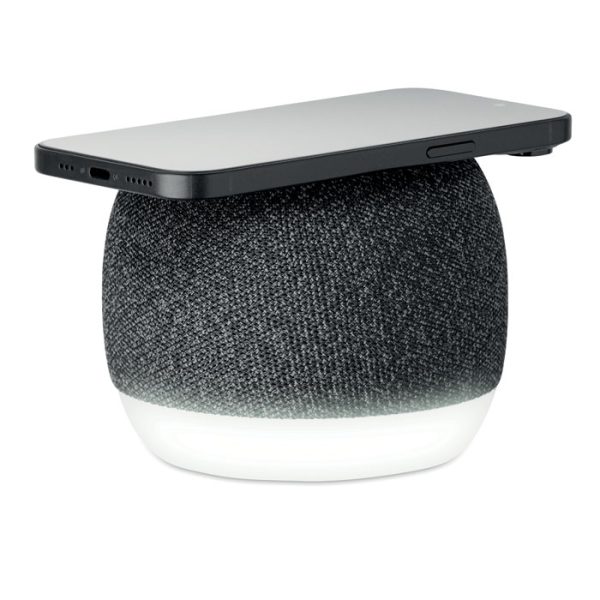 Enceinte Bluetooth avec chargeur sans fil - 5W Noir personnalisé