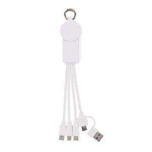 Porte-clés 2 en 1 avec câble de chargement type-C personnalisé