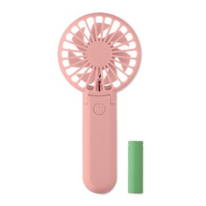 Ventilateur portable pliable 3 vitesses Rose bébé personnalisé