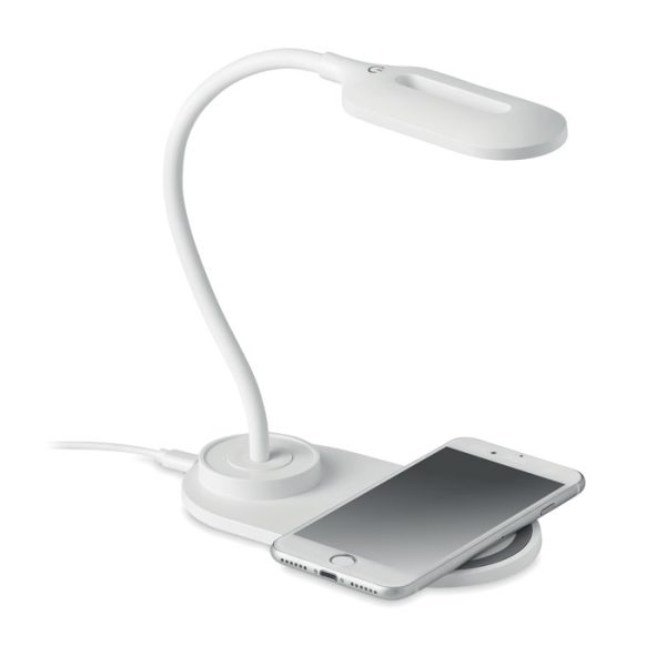 Lampe de bureau tactile avec chargeur sans fil - 10W personnalisé
