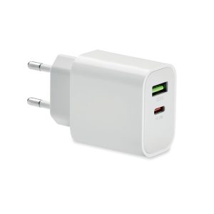Chargeur 2 ports USB avec charge rapide - 18W personnalisé