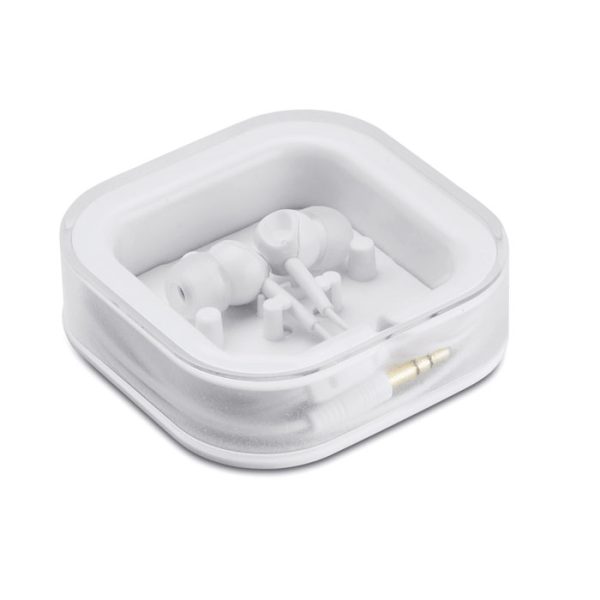 Ecouteurs en silicone avec câble 120 cm personnalisé