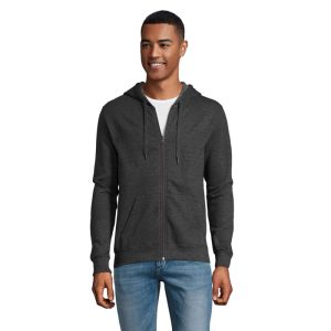 Veste zippée à capuche unisexe - 260 gr/m² Anthracite Chine personnalisé