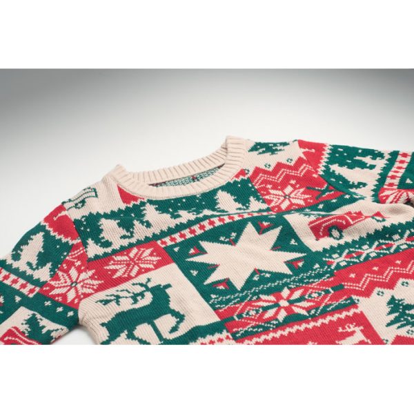 Pull de Noël tricoté S-M personnalisé