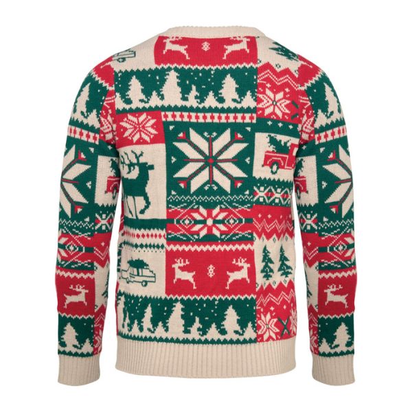 Pull de Noël tricoté S-M personnalisé