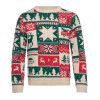 Pull de Noël tricoté S-M personnalisé