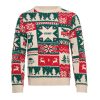 Pull de Noël tricoté S-M personnalisé