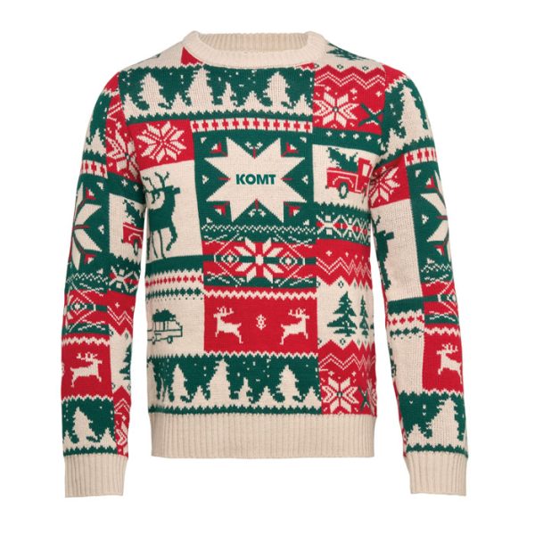 Pull de Noël tricoté S-M personnalisé
