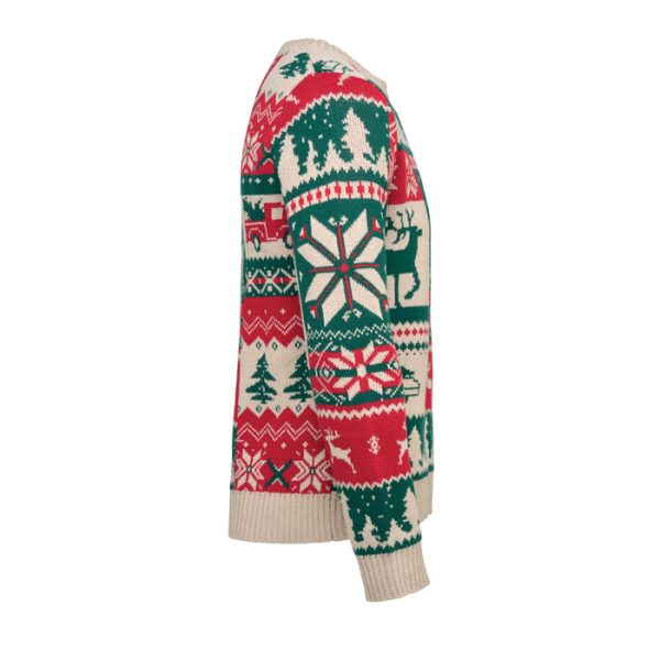 Pull de Noël tricoté S-M personnalisé