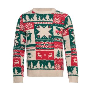Pull de Noël tricoté L-XL personnalisé