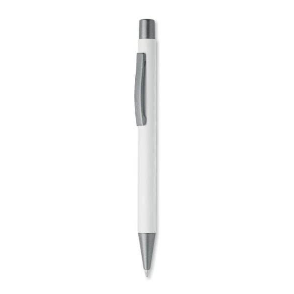Stylo bille professionnel en aluminium recyclé Blanc personnalisé
