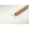 Stylo bille en bambou avec motif cœur personnalisé