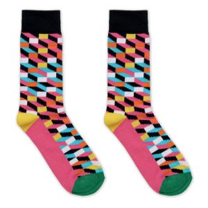 Chaussettes motifs colorés - 43 à 46 personnalisé