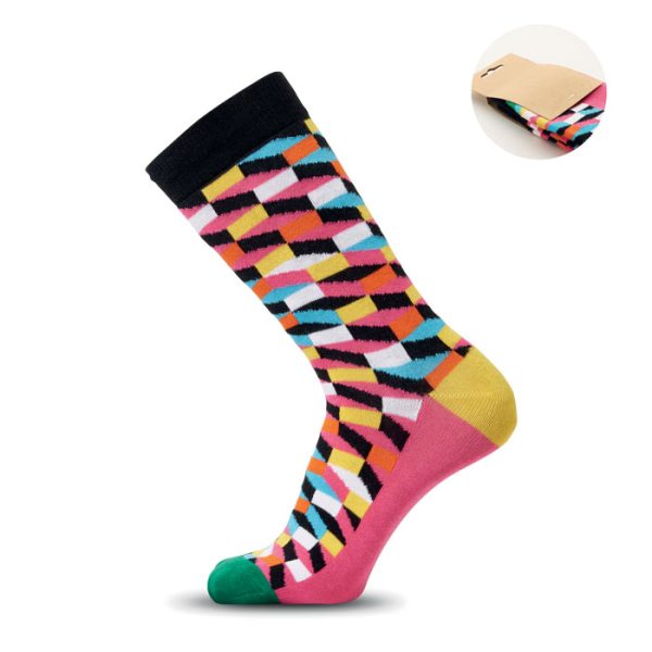 Chaussettes motifs colorés - 43 à 46 personnalisé