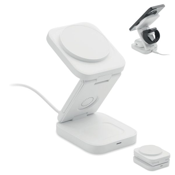 Station de charge pliable 3-en-1 personnalisé