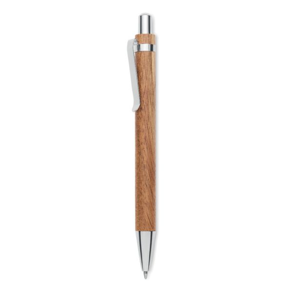 Stylo bille en bois d'acacia personnalisé