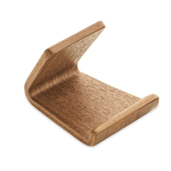 Support de téléphone en bois de noyer et peuplier personnalisé