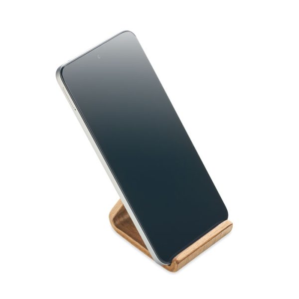Support de téléphone en bois de noyer et peuplier personnalisé