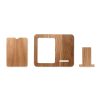 Chargeur sans fil 15W en bois d'acacia personnalisé