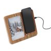Chargeur sans fil 15W en bois d'acacia personnalisé