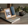 Chargeur sans fil 15W en bois d'acacia personnalisé