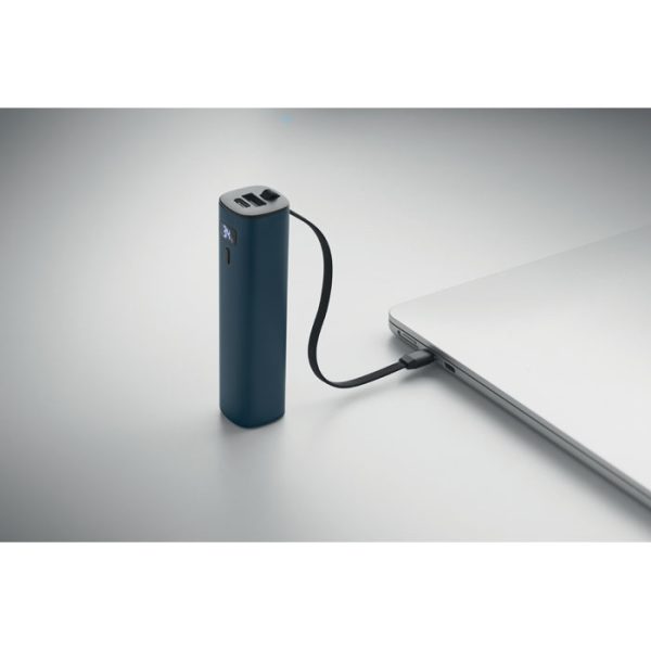 Powerbank 5000mAh en aluminium recyclé personnalisé