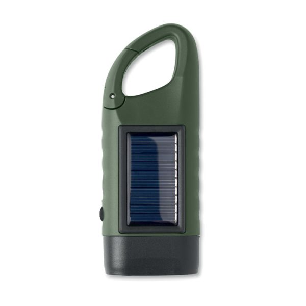 Torche 3 LED panneau solaire et dynamo personnalisé