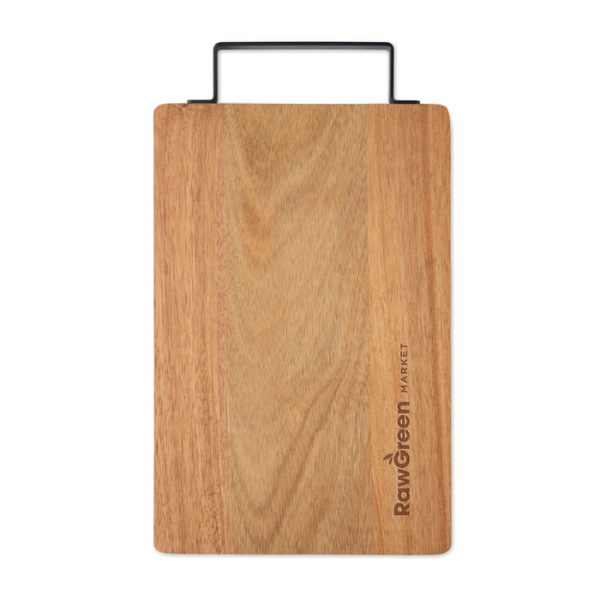 Planche en acacia avec poignée personnalisé
