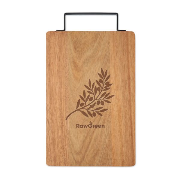 Planche en acacia avec poignée personnalisé