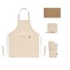 Coffret cuisine avec tablier, manique et gant personnalisé