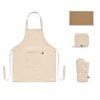 Coffret cuisine avec tablier, manique et gant personnalisé