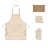 Coffret cuisine avec tablier, manique et gant personnalisé