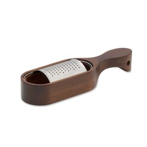 Râpe à fromage en bois d'acacia personnalisé