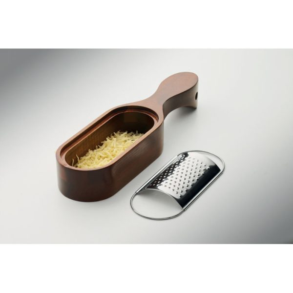 Râpe à fromage en bois d'acacia personnalisé