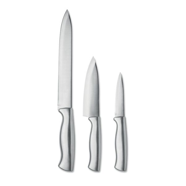 Coffret de 3 couteaux en acier inoxydable personnalisé