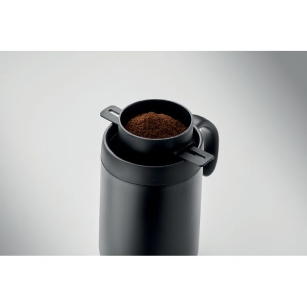 Mug isotherme avec filtre à café réutilisable - 450 ml personnalisé