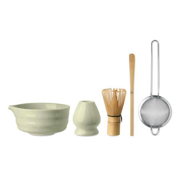 Coffret cadeau matcha 5 pièces personnalisé