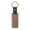 Porte clés en bois de noyer personnalisé