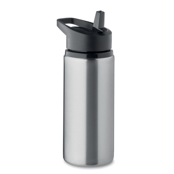 Gourde de sport en inox - 600ml Argent personnalisé
