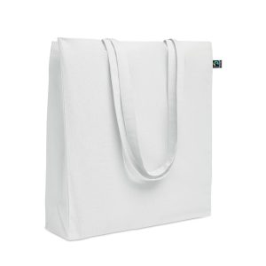 Tote bag soufflet en coton équitable FairTrade - 180 gr/m² personnalisé