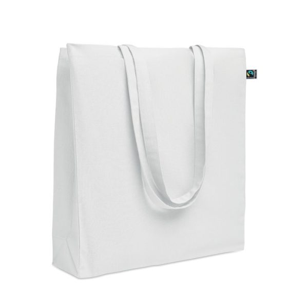 Tote bag soufflet en coton équitable FairTrade - 180 gr/m² personnalisé