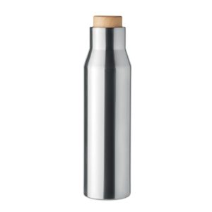 Gourde isolante en acier inoxydable - 500ml Gris personnalisé